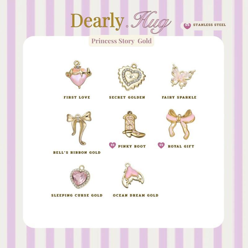 Dearly. Hug - Princess Story Gold สำหรับตกแต่งเครื่องประดับ วัสดุโลหะผสม
