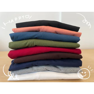 เสื้อยืด แขนสั้นสีพื้นผ้า Cotton 100 % ไม่หด ไม่ย้วย