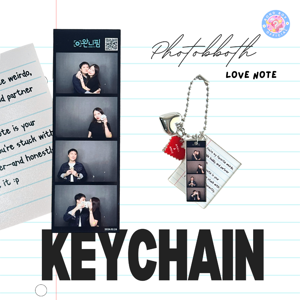 Bond Box Custom Advent Calendar  พร้อม Photobooth Love Note Keychain (4 Charms Edition)