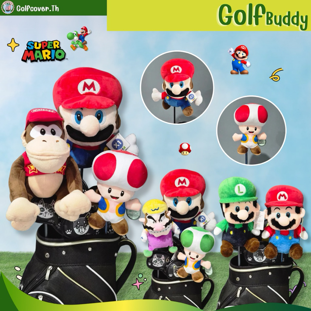 ตุ๊กตาหัวไม้กอล์ฟ cover ไม้กอล์ฟ Driver cover (Mario) มาริโอ งานลิขสิทธิ์เเท้/แฟชั่น