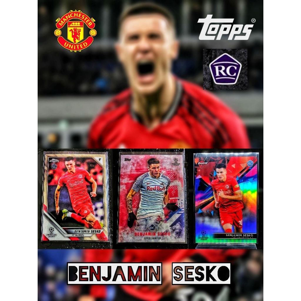 การ์ดฟุตบอล รวม  BENJAMIN SESKO RC สินค้าลิขสิทธิ์แท้