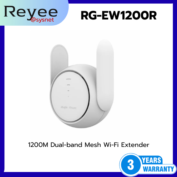 Reyee RG-EW1200R 1200M Dual-band Mesh Wi-Fi Extender *ออกใบกำกับภาษีได้*