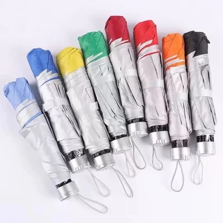 ร่ม ร่มอัตโนมัติสีพื้นAuto กันฝนกันแดดกันUV พกพาสะดวก น้ำหนักเบา Umbrella ระบบเปิด-ปิดออโต้（คละสี ）