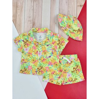 Disney baby ชุดเชต เสื้อแขนสั้น คอปก - กางเกงขาสั้น มาพร้อมก…