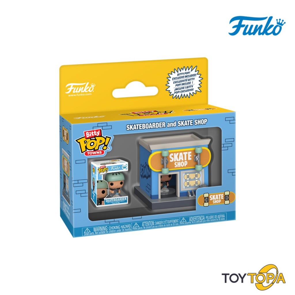 (93099) Skateboarder & Skate Shop Bitty POP! Town: Bitty City by Funko