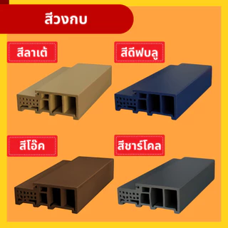 Rico วงกบประตู รุ่น RC25 วงกบ WPC หนา 120 mm. (ใช้กับผนัง 12 ซม.) กันน้ำ ไม้สังเคราะห์ 70x200cm 80x200cm 90x200cm