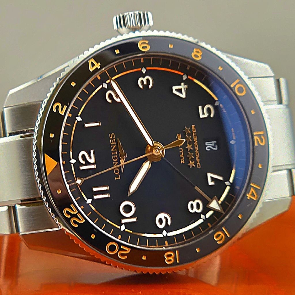 LONGINES SPIRIT ZULU TIME L3.812.4.50.6 Automatic GMT Black Rose Gold