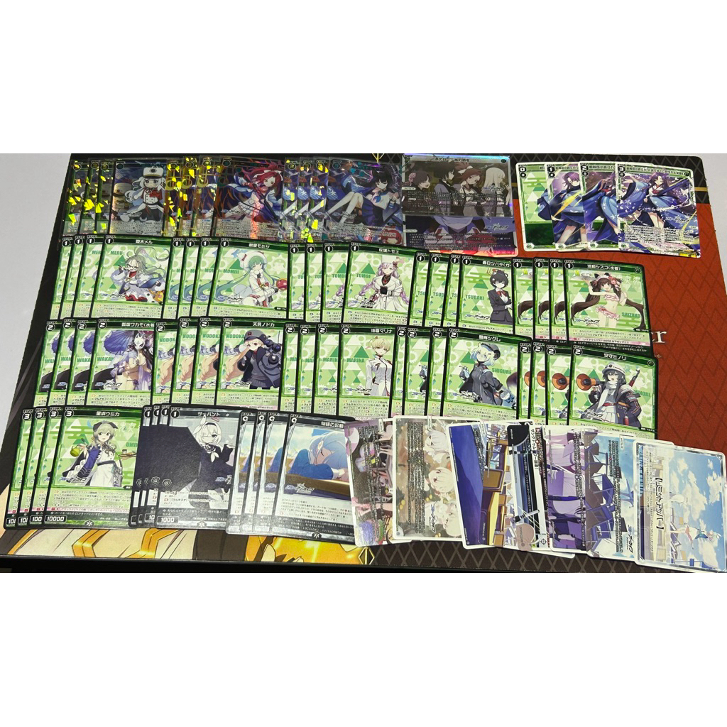 [Deck พร้อมเล่น Wixoss Blue Archive] สาย ยูคาริ สี เขียว พร้อมอะไหล่ สินค้ามีตามภาพ
