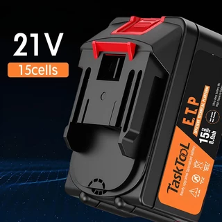 15Cells แบตเตอรี่ 21v ลิเธียม แบตเตอรี่ makita 6AH-15ก้อน-5C แบตเตอรี่21โวลสำหรับเครื่องมือไฟฟ้า TISI STANDARD