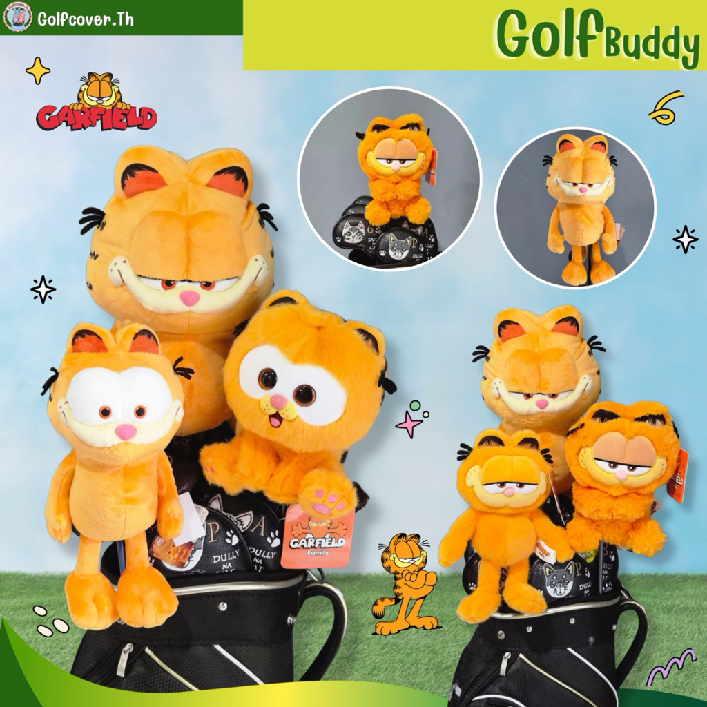 ตุ๊กตาหัวไม้กอล์ฟ coverไม้กอล์ฟ Driver cover รวมการ์ฟิลด์ (Garfield) งานลิขสิทธิ์แท้