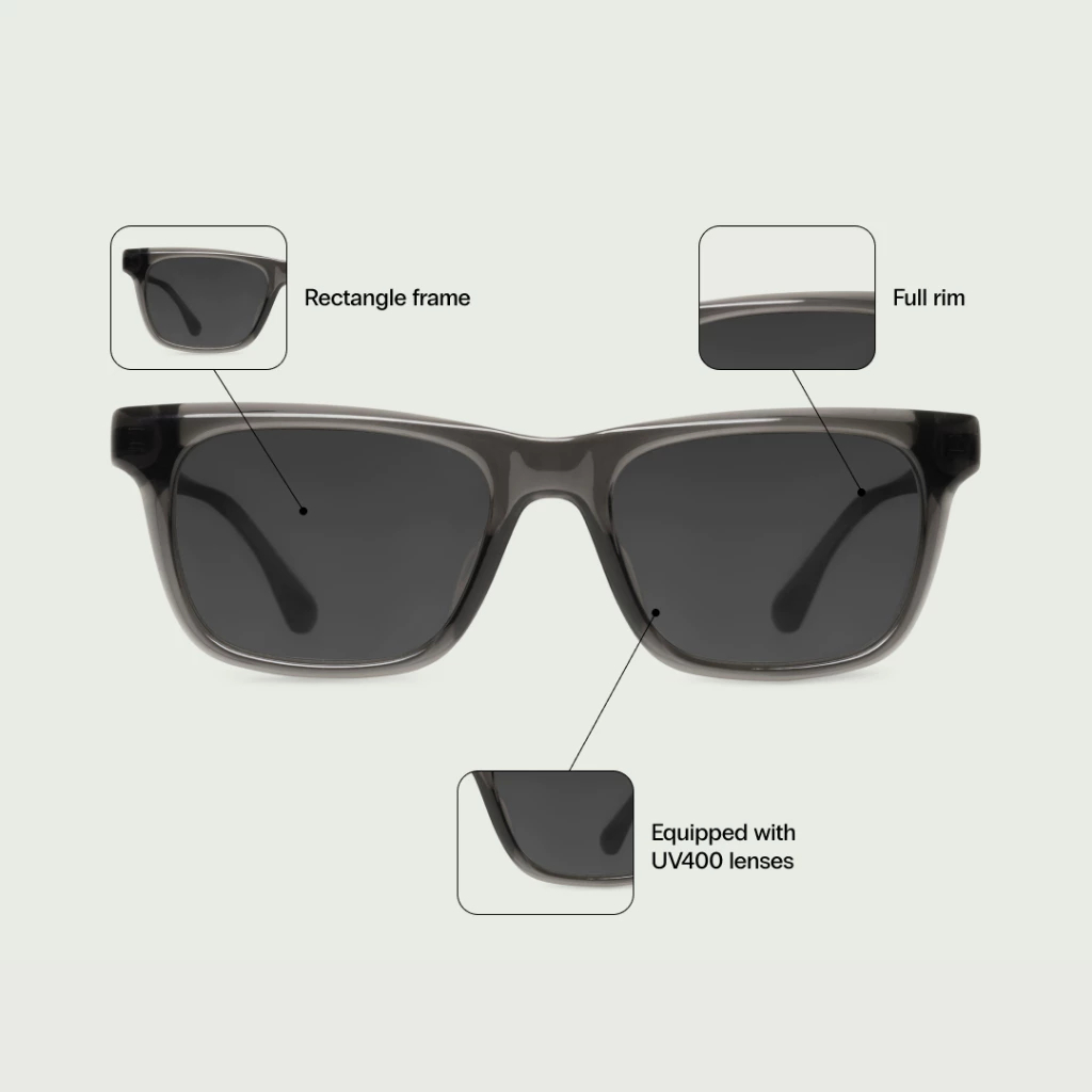 Sunnies Studios نظارة شمسية James مربعة للجنسين — صورة 5