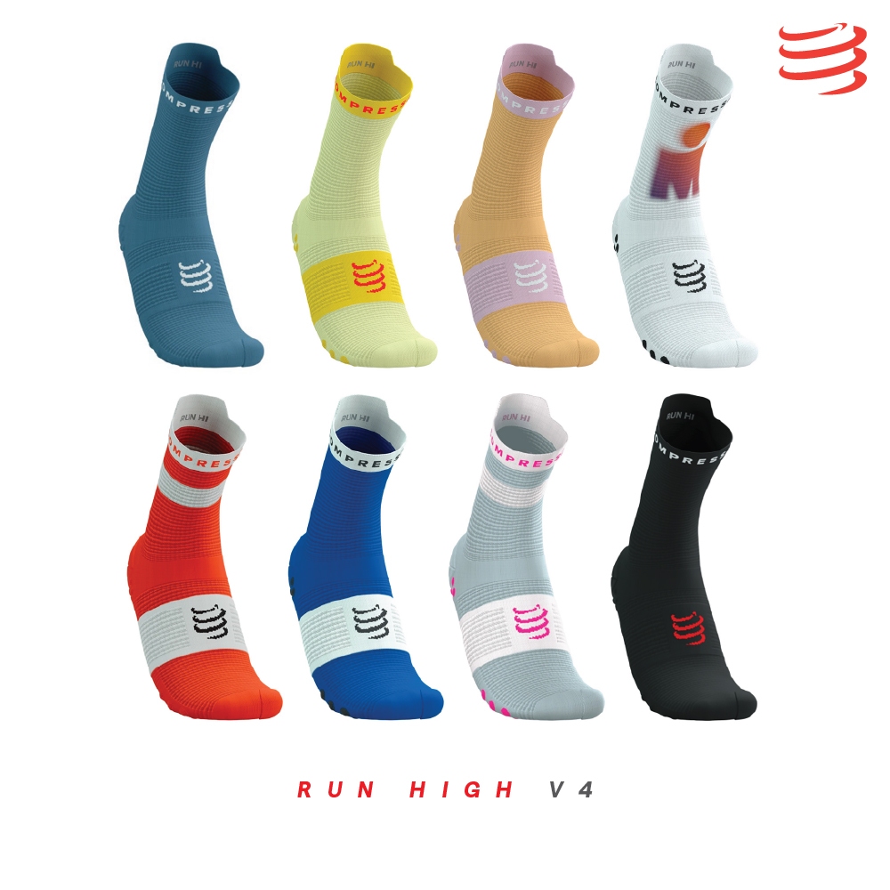 COMPRESSPORT PRO RACING SOCKS V4.0 RUN HIGH | ถุงเท้าวิ่ง