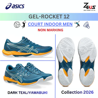 ASICS ROCKET 12 (แนะนำไซส์ + 0.5CM จากรองเท้าผ้าใบค่ะ) รองเท้าแบดมินตัน BADMINTON สำหรับผู้ชาย NON MARKINGเล่นได้ทุกสนาม