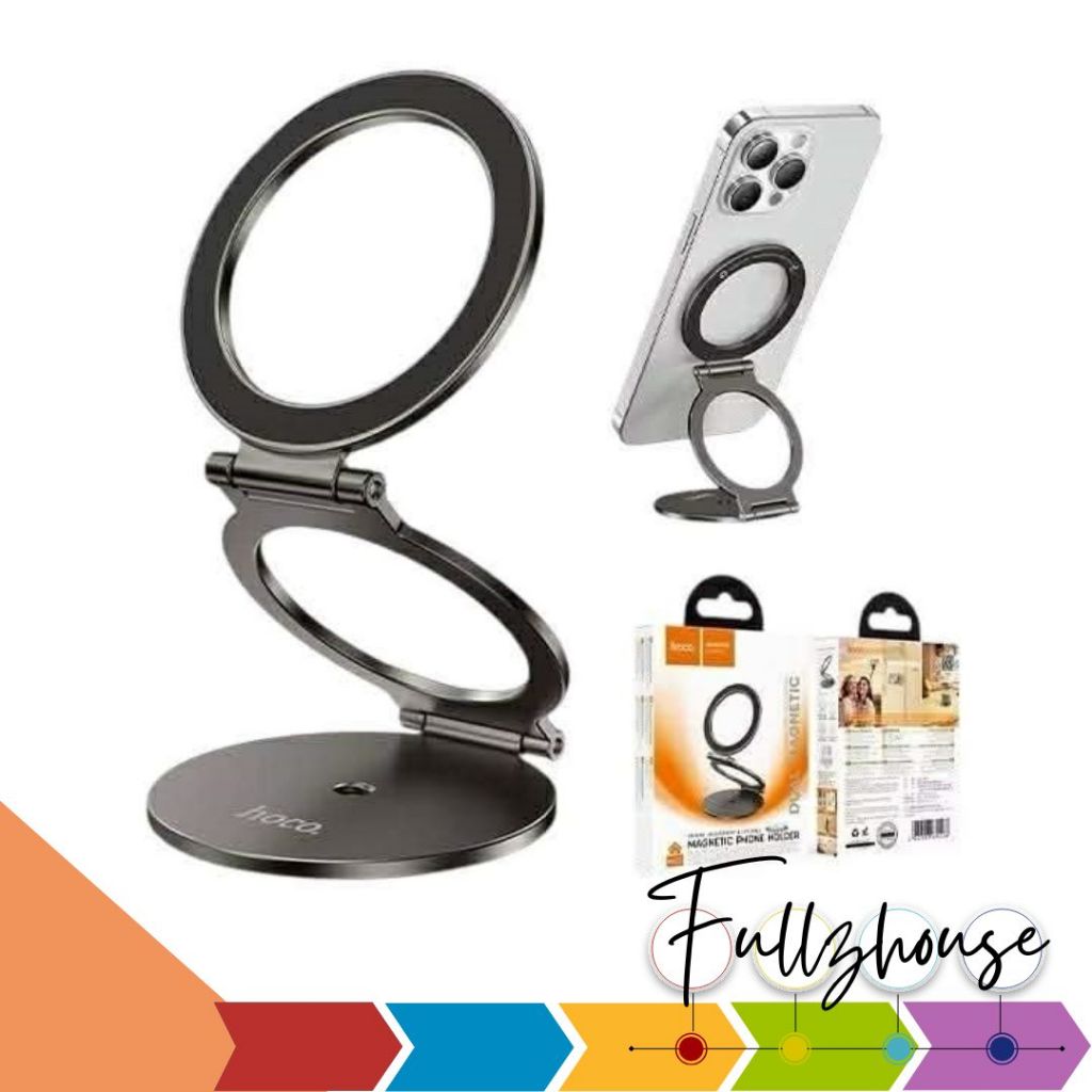 จัดส่งด่วน Hoco H102 Magnatic Ring Holder ที่ยึดโทรศัพท์แบบวงแหวนแม่เหล็ก รองรับไม้เซลฟี่ ฐานแม่เหล็