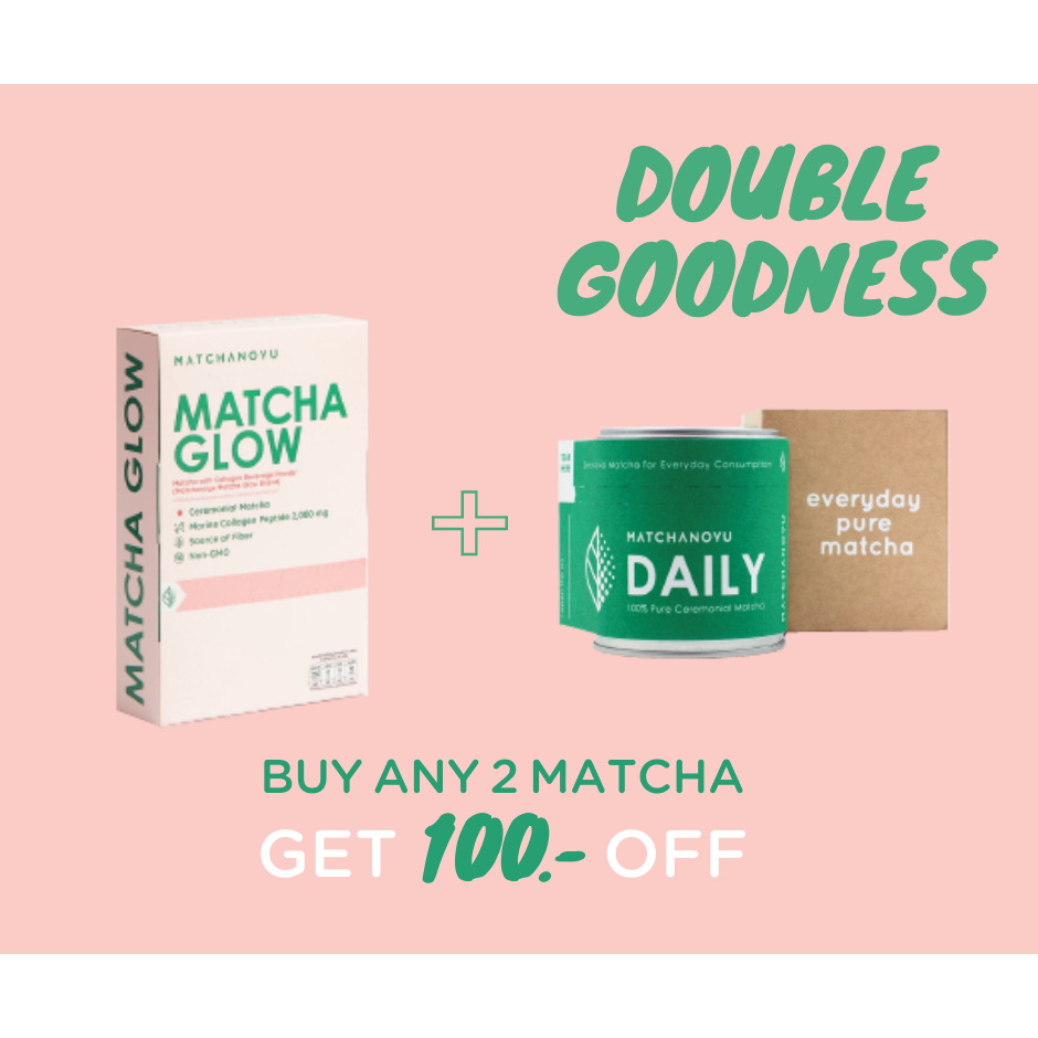 Daily Matcha + Matcha Glow get 100.- off (จับคู่ Daily matcha + Matcha Glow รับส่วนลด 100.-)