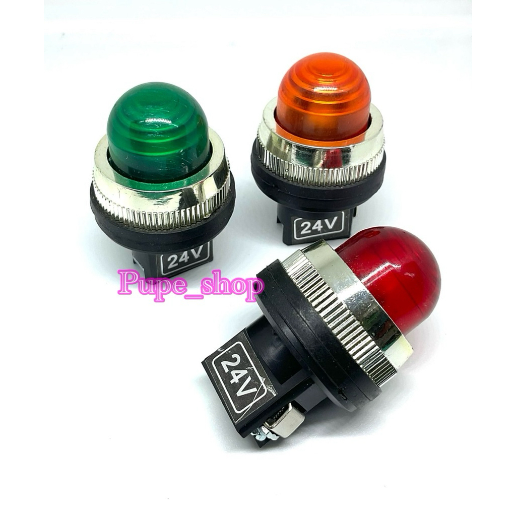 ไฟโชว์ คอ30มิล TPNR-30 ไฟ24VDC เขียว แดง เหลือง แลมป์ Lamp พร้อมส่ง