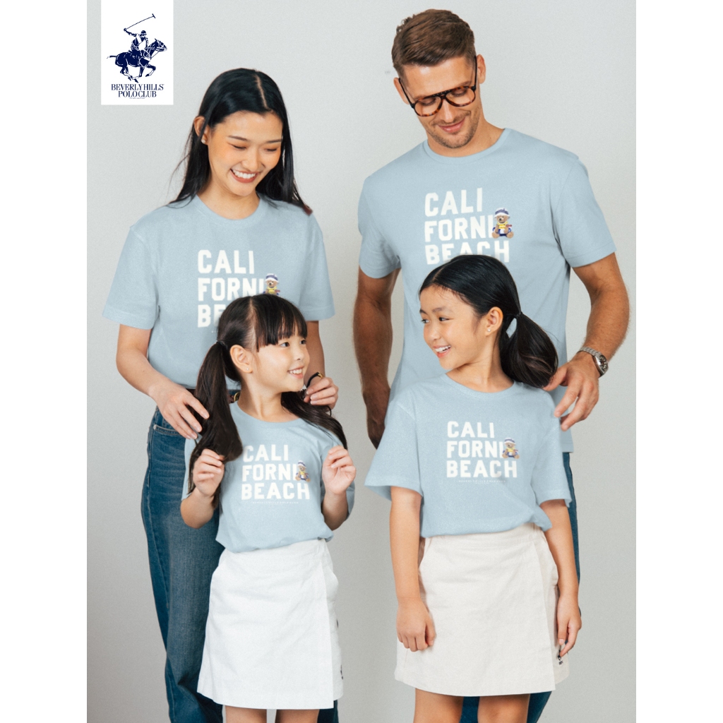 BEVERLY HILLS POLO CLUB  เสื้อยืดคอกลม เด็กและผู้ใหญ่ รุ่น BNSG134 และ KNSG134