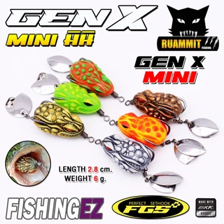 เหยื่อตกปลา เหยื่อปลอม กบยาง GEN-X MINI by FISHING EZ (ชุดตัวเบ็ด FGS V.1)