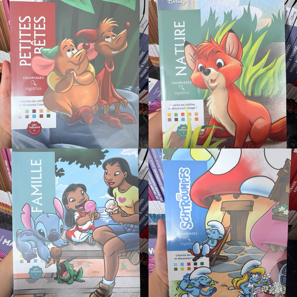สมุดระบายสีตามตัวเลข disney