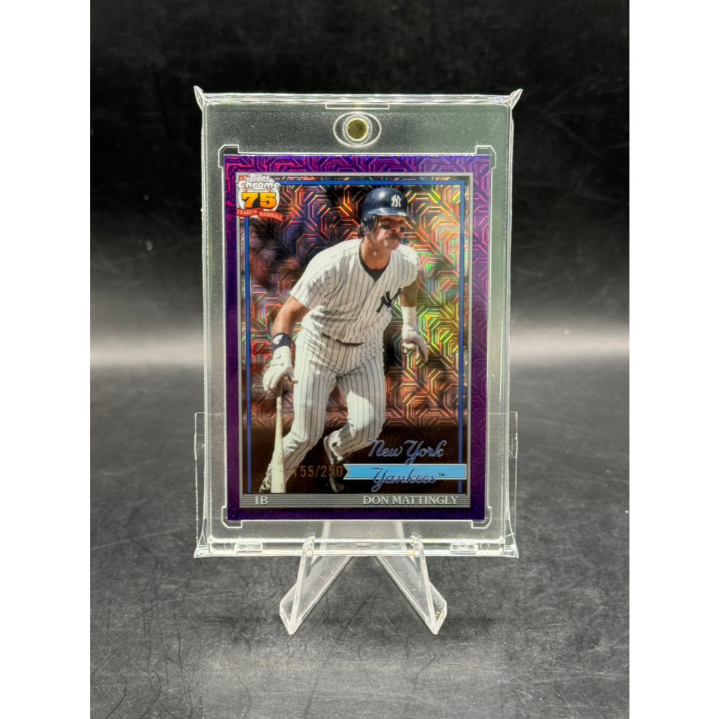 2025 Topps 75th Anniversary Don Mattingly Yankees PURPLE REFRACTOR /250 #T91-29