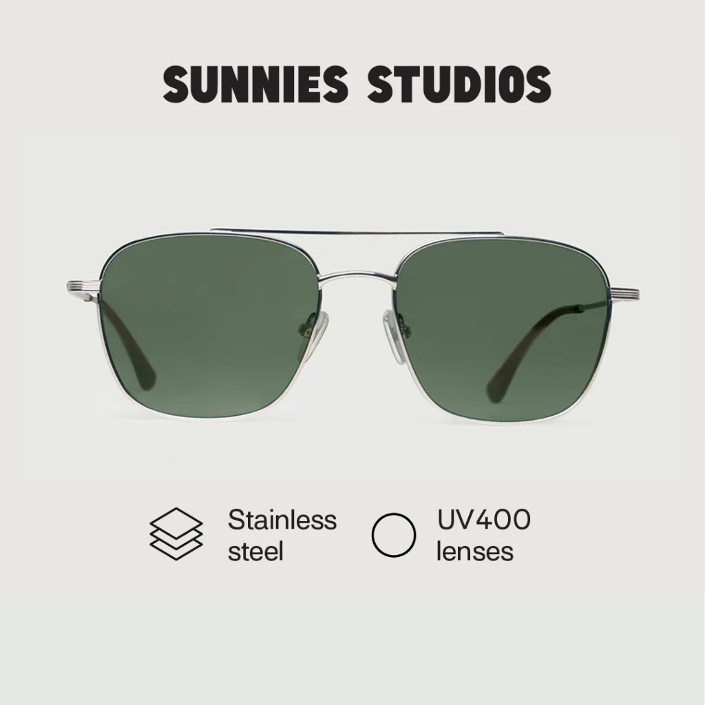 Sunnies Studios Val (แว่นกันแดดทรงนักบิน สำหรับยูนิเซ็กส์)
