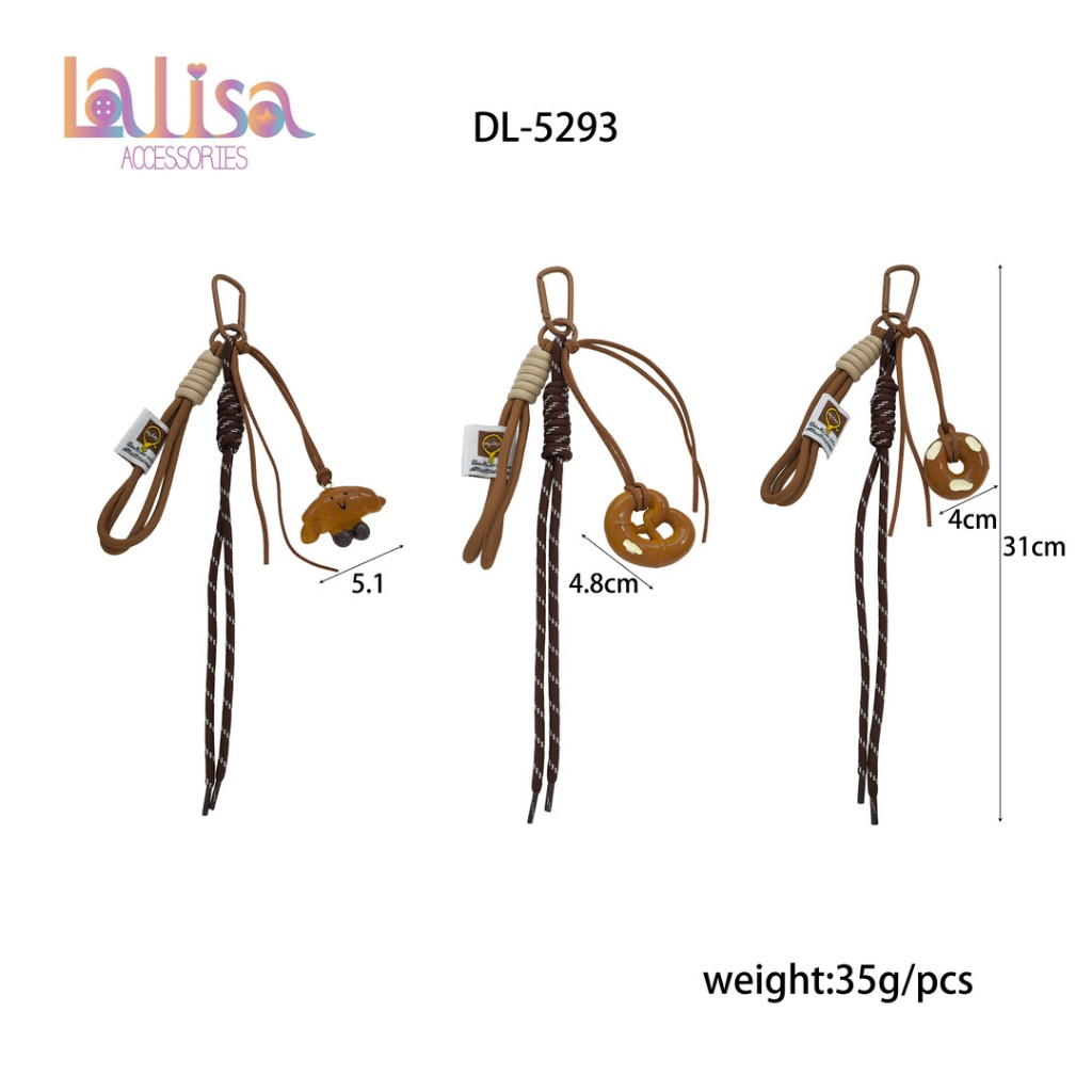 พวงกุญแจพู่หนัง สไตล์เกาหลี ห้อยกระเป๋าได้  keychain DL-5293