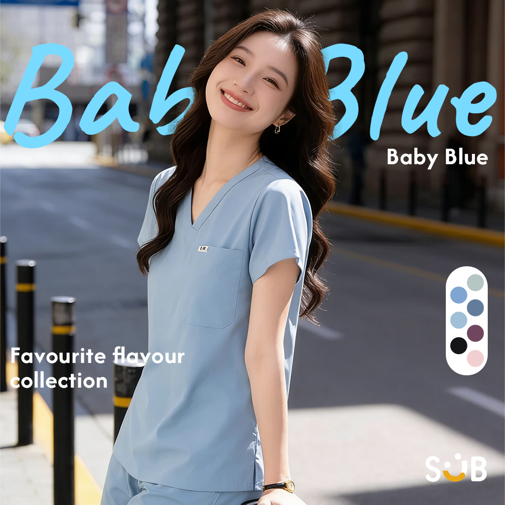 Subscrub Sets Top & Pants for Female  ชุดสครับแพทย์ พยาบาล (ไม่รวมปักชื่อ)