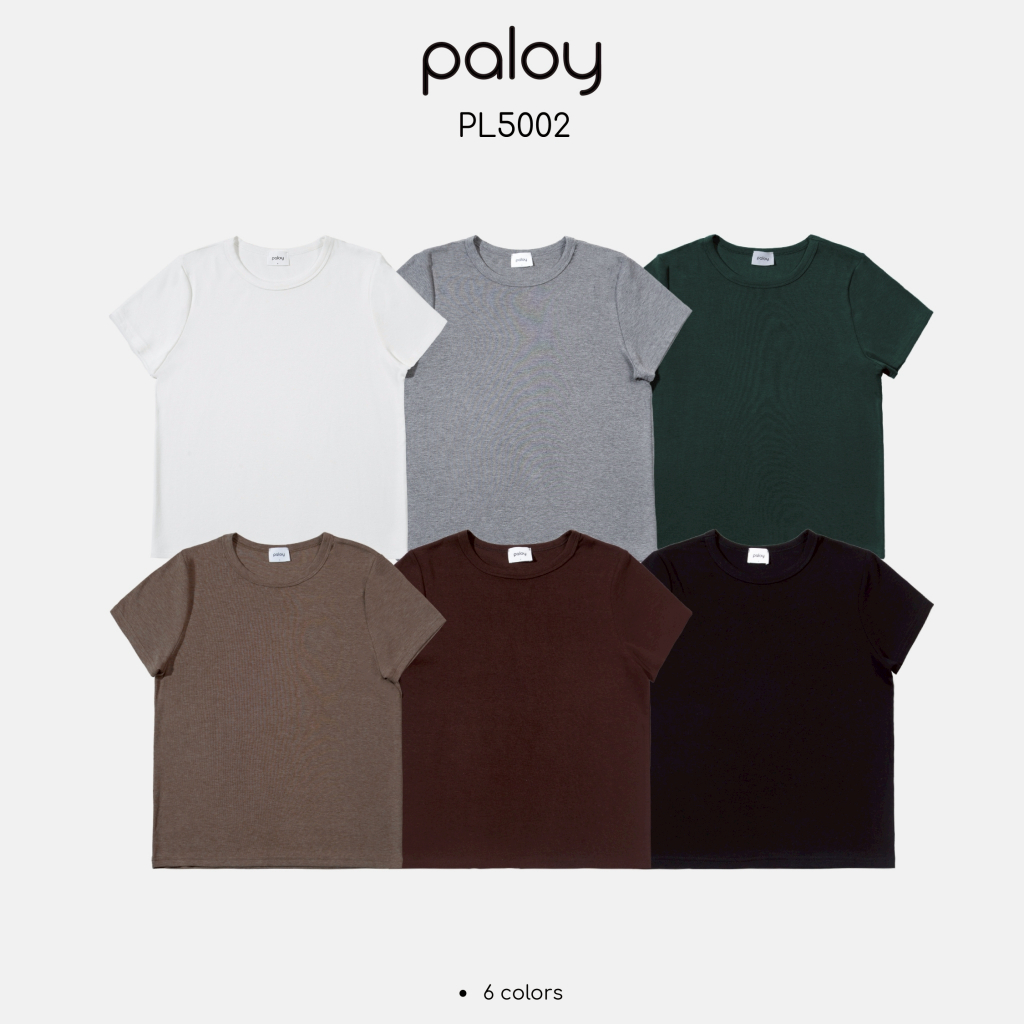 Paloy - PL5002 เสื้อยืดแขนสั้น คอกลม ผ้านิ่มยืด