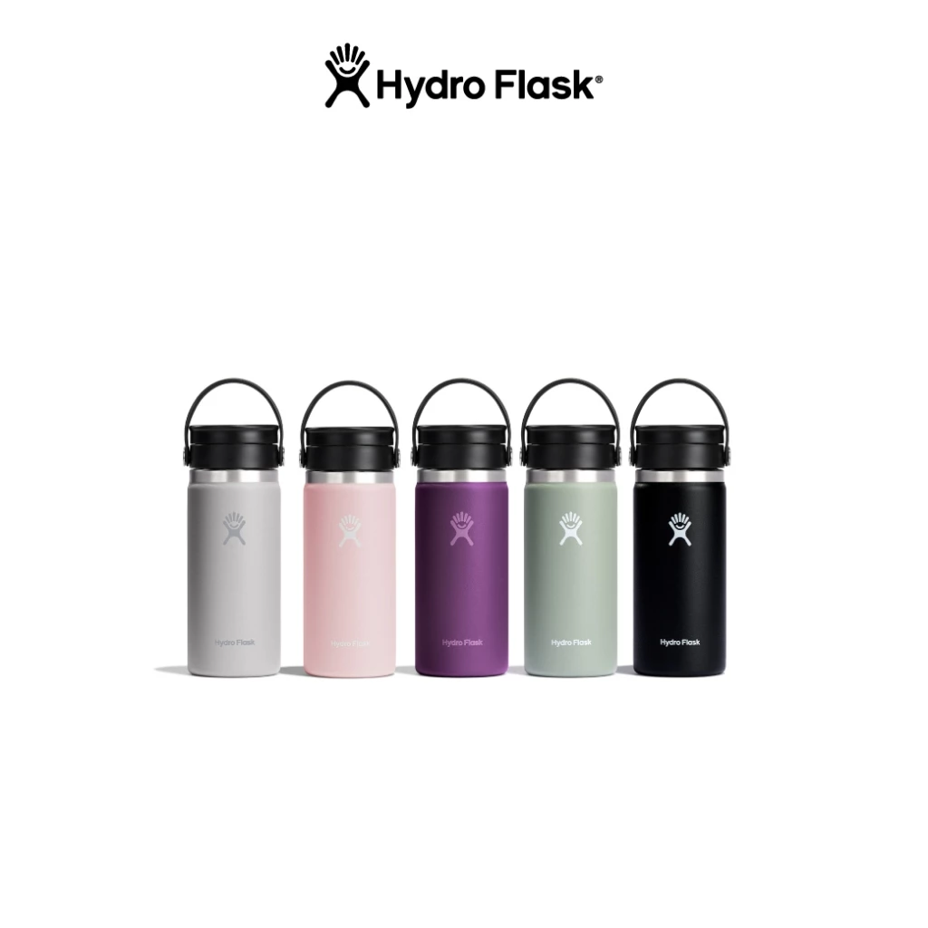 HYDRO FLASK กระบอกน้ำ WIDE MOUTH FLEX SIP LID 16 OZ กระติกน้ำ เก็บอุณหภูมิ เก็บความเย็น สูญญากาศ ของแท้ ของขวัญ