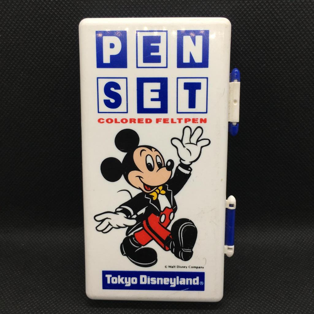 Vintage Tokyo Disneyland Mickey Mouse Colored Felt Pen Set ชุดปากกาสี ดิสนีย์แท้ Tokyo Disneyland
