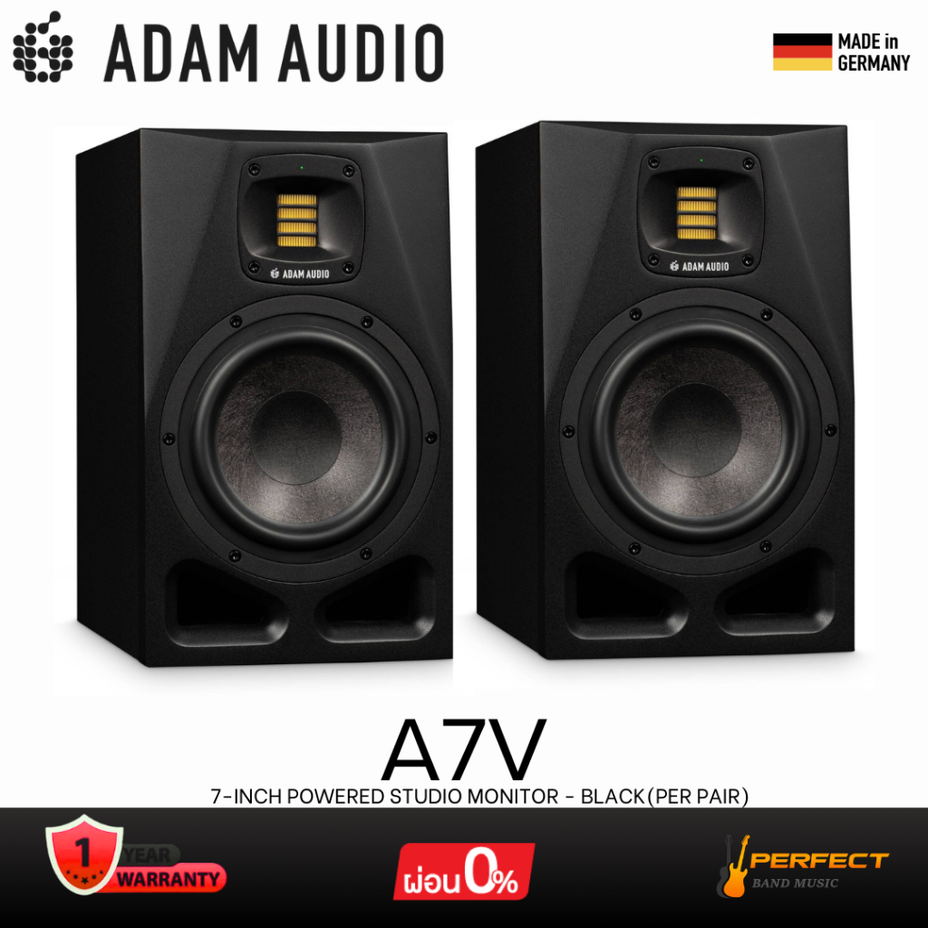 ลำโพงมอนิเตอร์  ADAM Audio A7V 7-inch Powered Studio Monitor - Black (Per Pair) * กรุณาสอบถามก่อนสั่