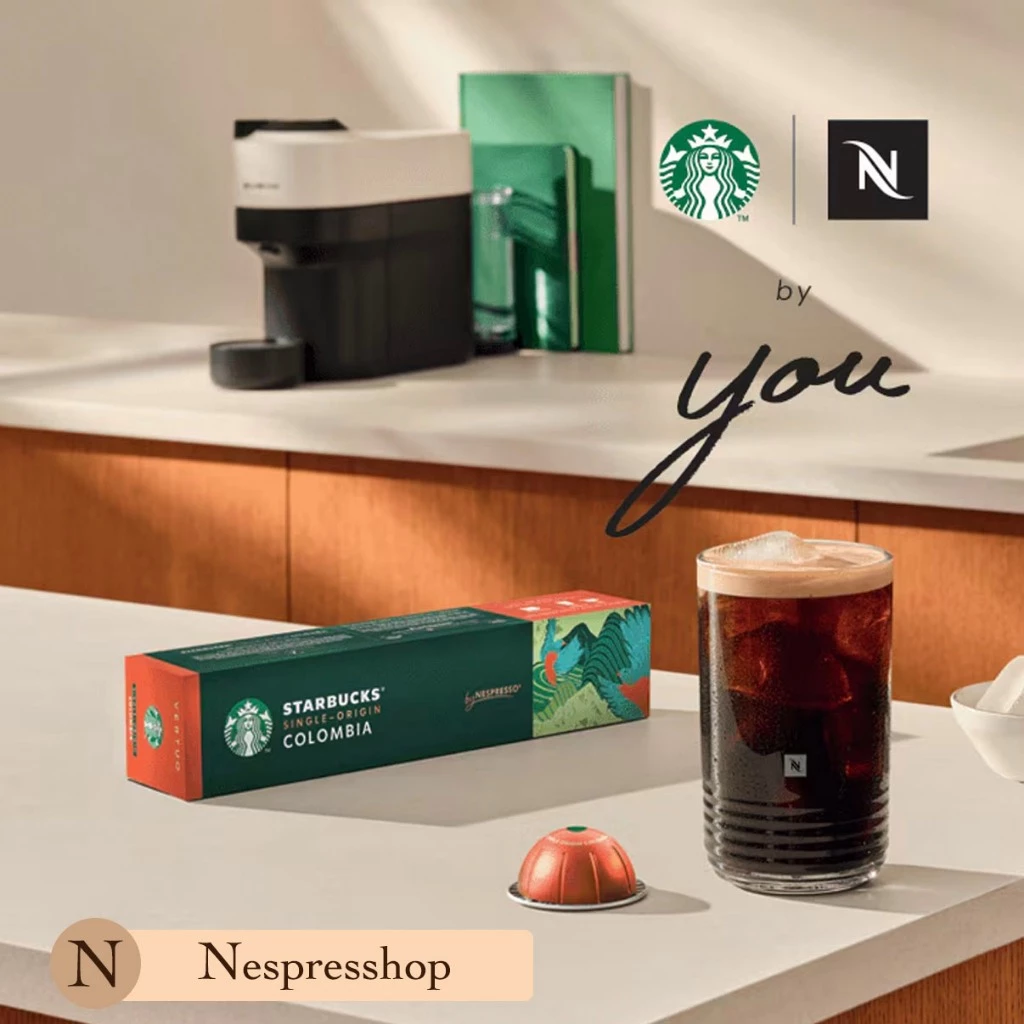 ของแท้ 100% ++ Starbucks Vertuo Capsule: แคปซูลแบบอลูมิเนียม 100% สตาร์บัคสำหรับเครื่อง Nespresso