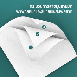 [40 ห่อ] กระดาษทิชชู่ 4 ชั้น420แผ่น ขนาดทิชชู่ 160*175mm ทิชชู่พกพา เหนียวและนุ่ม GB/T 20808 Air Cushion Soft Tissue