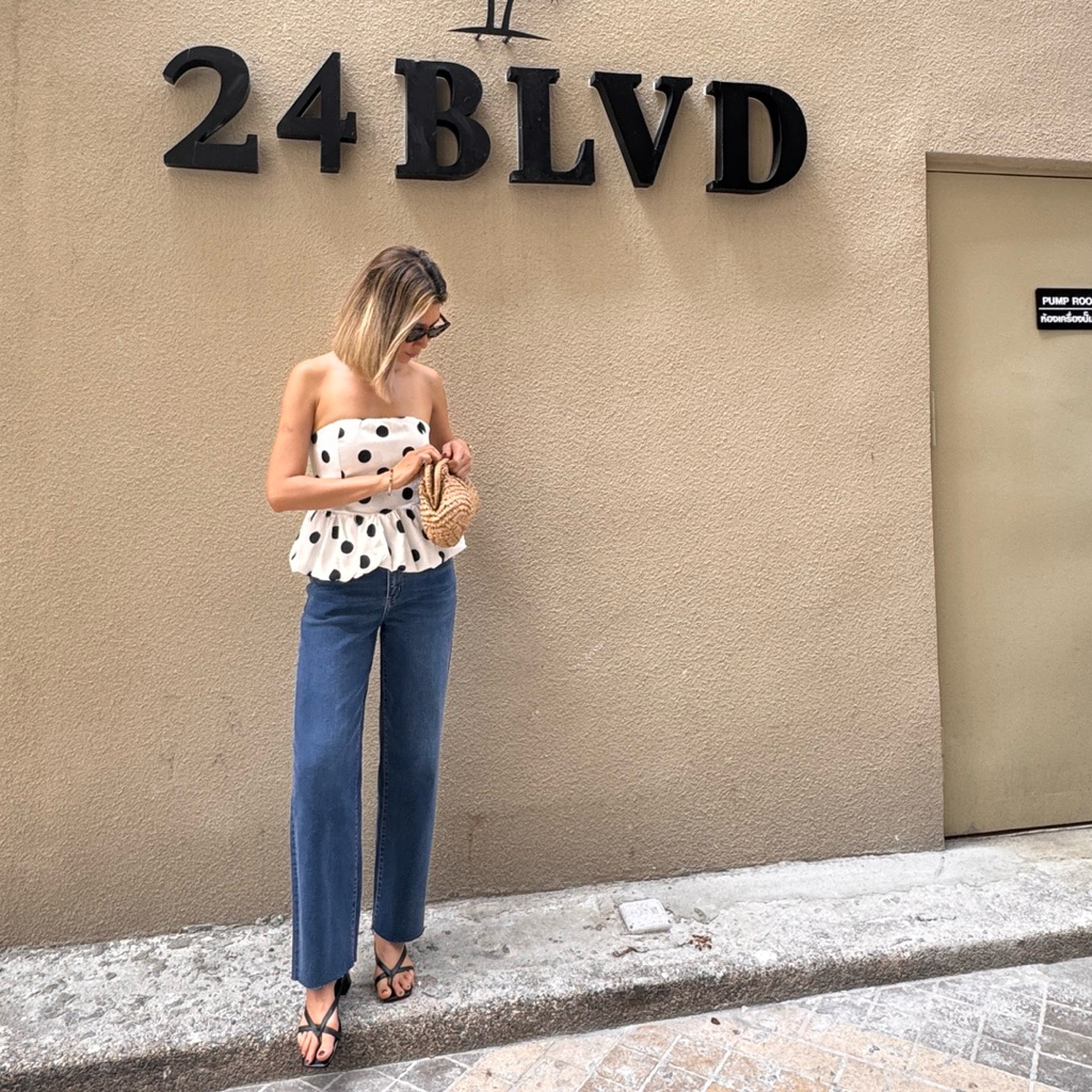 Aevelyn Jeans กางเกงยีนส์รุ่นJessy Dark Blue