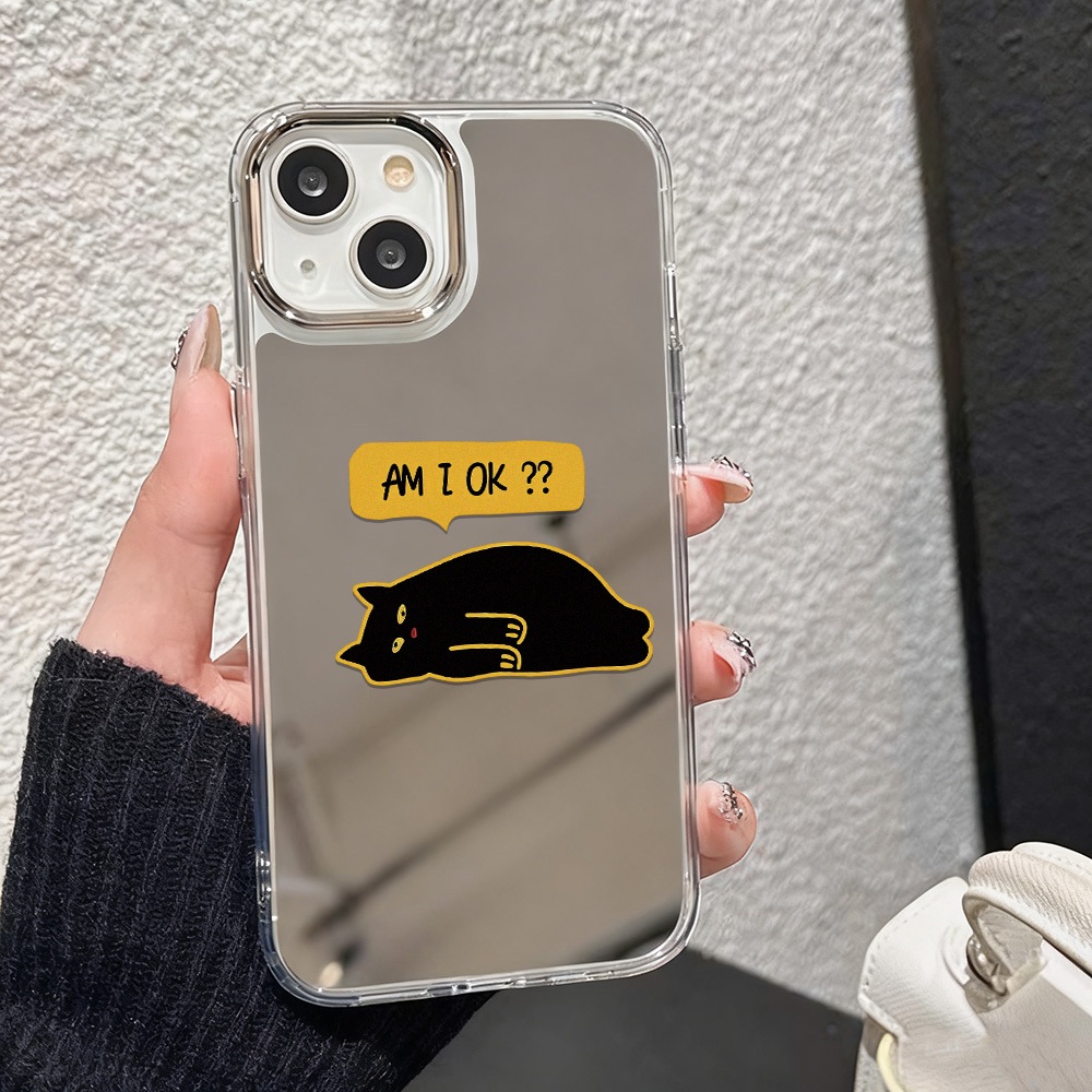 เคสโทรศัพท์มือถือแบบกระจก For IPhone 16 17 11 Pro Max 12 รูปที่ 3