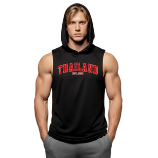 THAILAND เสื้อฮู้ดแขนกุด Sleeveless Hoodies