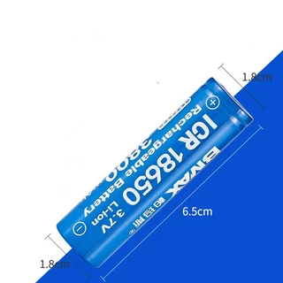 ถ่านชาร์จ INR Bmax 18650 3.7V 3800/5200/5800mAh หัวเรียบ/หัวนูน สำหรับไฟฉาย พัดลมต่างๆ 1pcs