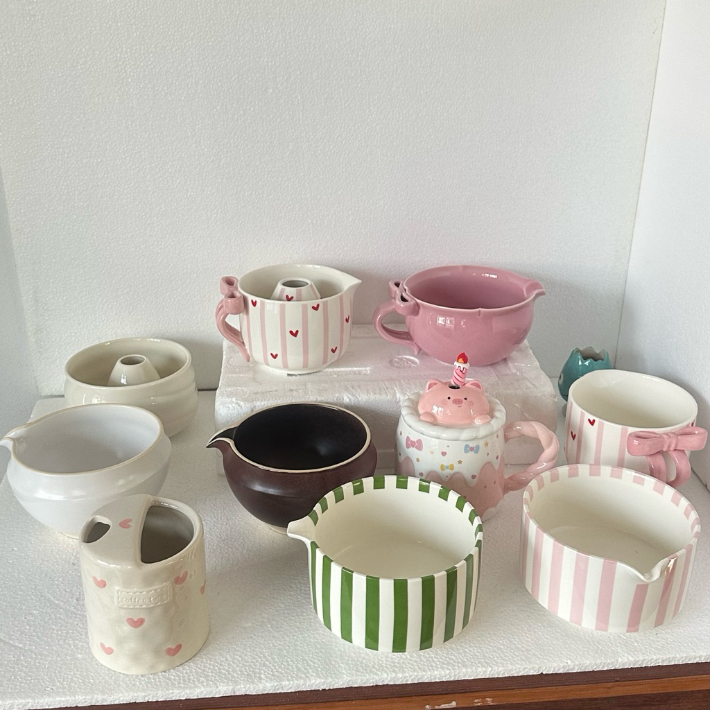 ถ้วยมัทฉะ  chawan ถ้วยชงมัทฉะน่ารัก ถ้วยชงมัทฉะสีชมพู💗