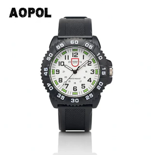 นาฬิกาข้อมือ AOPOL รุ่น 639 รุ่นยอดฮิต พรายน้ำ กันน้ำ ของพร้อมส่งจากไทย