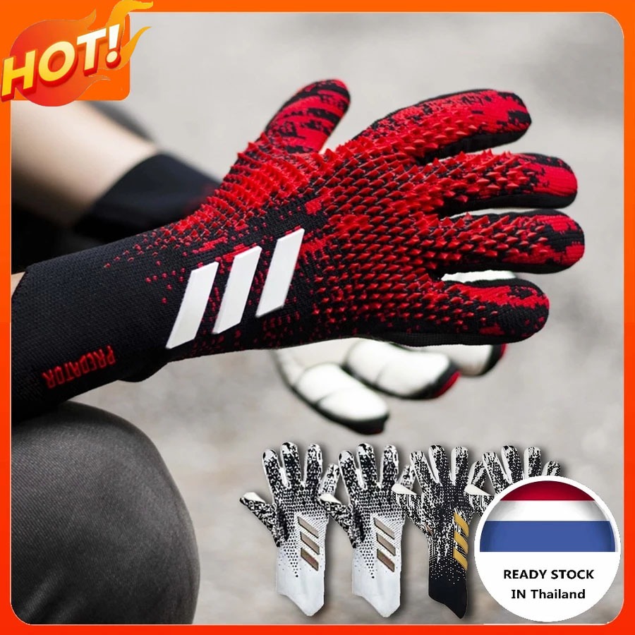 ถุงมือผู้รักษาประตูฟุตบอล ถุงมือโกล์ฟุตบอล Soccer Goalkeeper Gloves Football hand soccergate