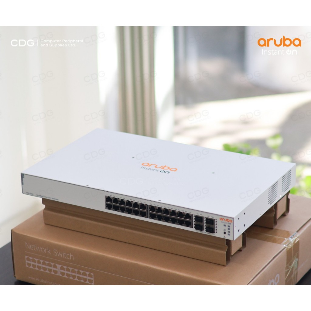 Aruba IOn 1930 24G 4SFP+ PoE 370W Switch (JL684B) 24Port Gigabit 100/1000Mbps, PoE 370W