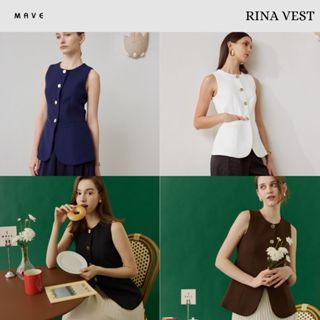 MAVE เสื้อ รุ่น Rina vest สี MOCHA,OFF WHITE,BLACK,NAVY