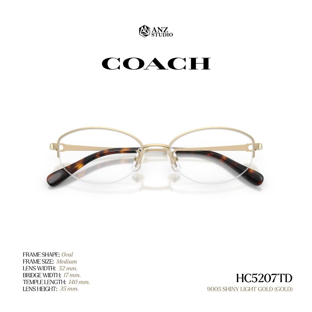 COACH إطار نظارة تيتانيوم بيضاوي HC5207TD — صورة 5