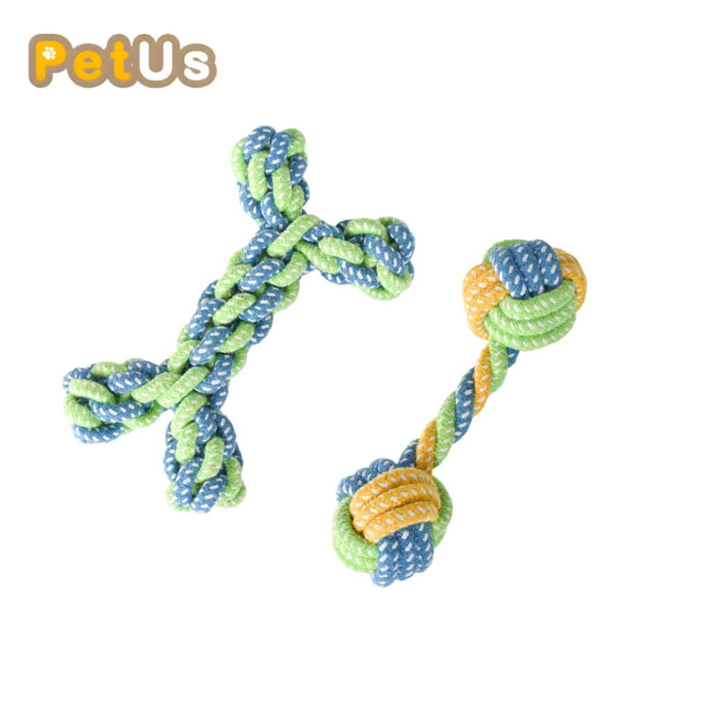 ของเล่นสุนัข เชือกกัดสุนัข ของเล่นเชือกกัด ของเล่นสัตว์เลี้ยง Dog Toy ทำให้ผ่อนคลาย ทนต่อการกัด บรรเทาความเบื่อ