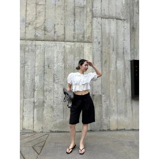 Easy days Jorts กางเกงทรงจอร์จขาสั้น ผ้ากึ่งยีนส์