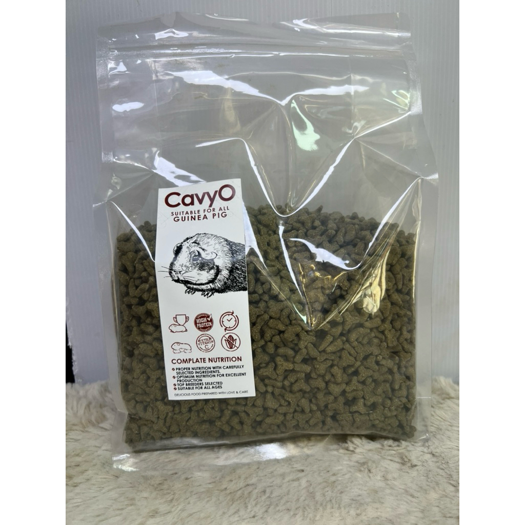 CavyO Suitab For ALL GUINEAPIG1kgอาหารหนูเควี(แกสบี้หนูตะเภาวิตามินซีสูงใช้วิตามินซีคุณภาพดีที่คงอยู่ให้เม็ดอาหารได้จริง