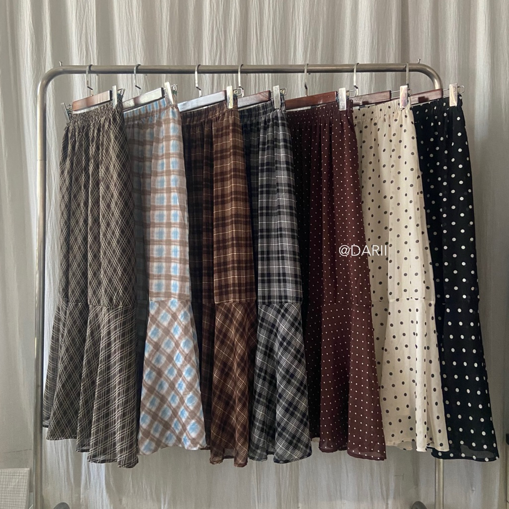 chiffon skirt — กระโปรงยาว ทรงหางปลา 🫧