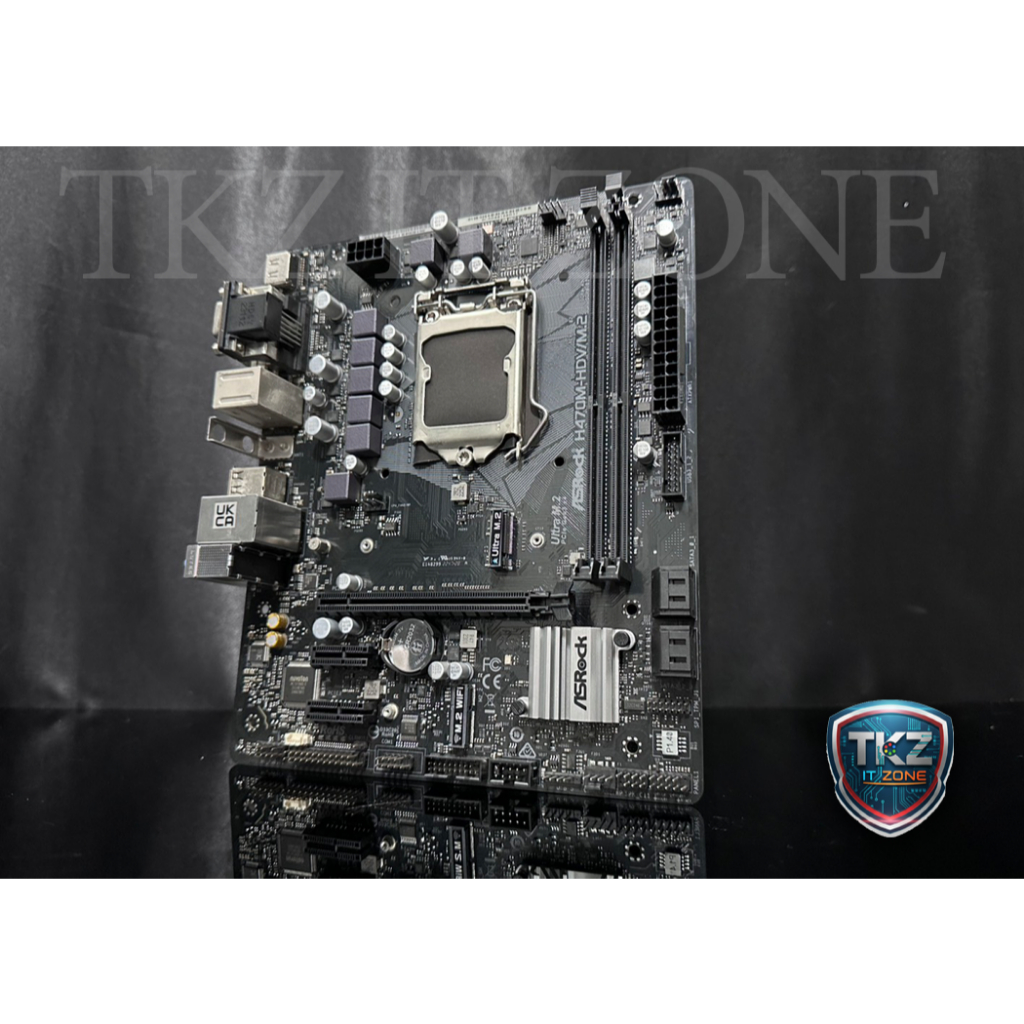 เมนบอร์ด(mainboard) asrock h470M hdv/m.2  (socket 1200)