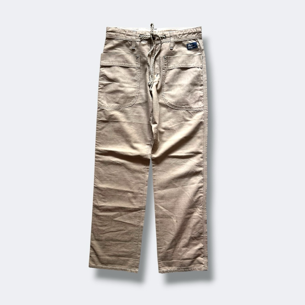 EDWIN PANTS ผ้า CHAMBRAY สีน้ำตาล RETRO 1961’ TOKYO JAPAN COMFORTABLE CLOTHING เอว 31