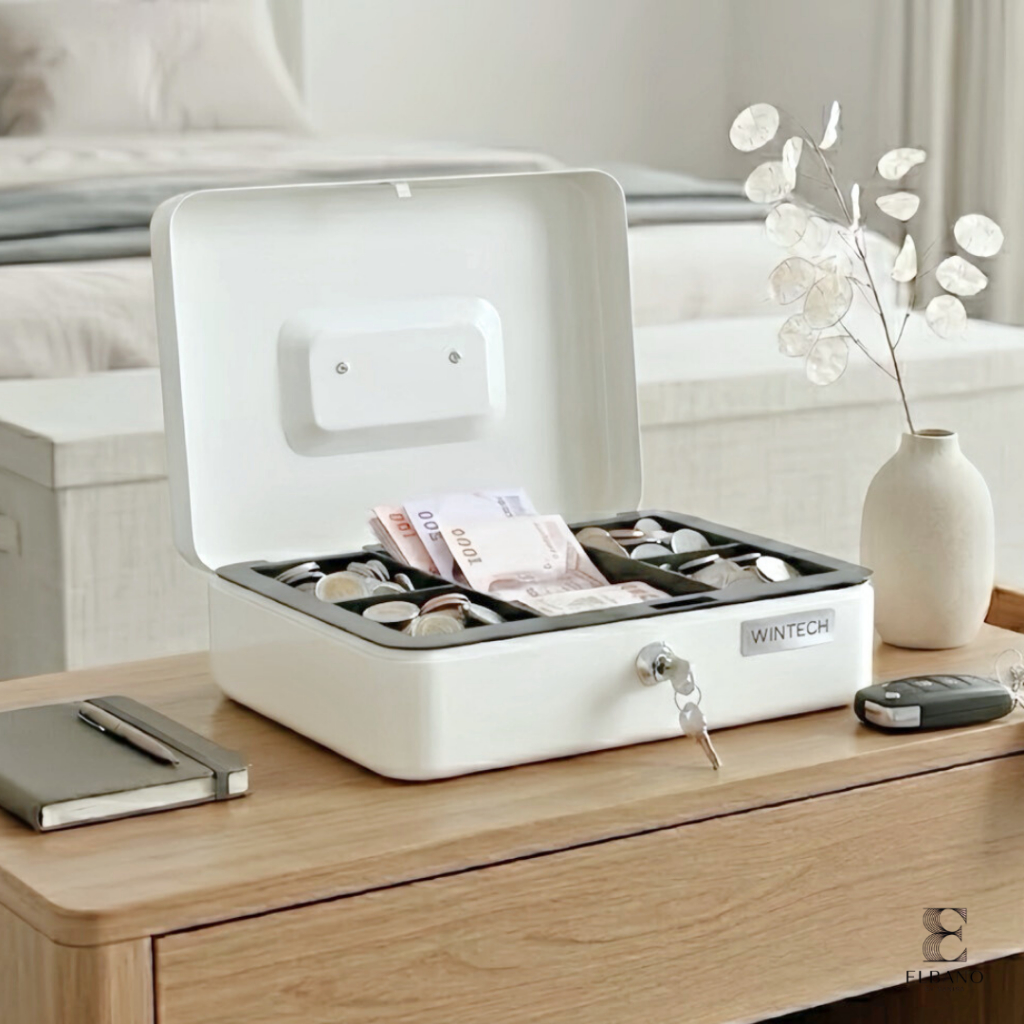 Lustra กล่องใส่ธนบัตร รุ่น T-CB250KA ขนาด 47*43*27 cm Small Cash Box model T-CB250KA